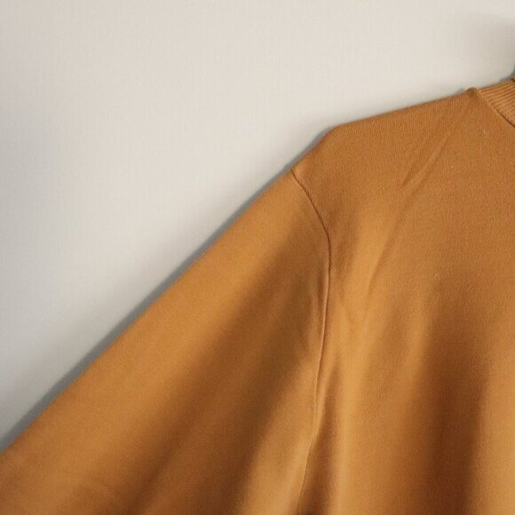 Vntg Ban Lon Sz L Men's Brown Tight Knit Turtleneck Stretch Long Sleeve Sweater - Picture 3 of 11